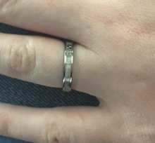 Load image into Gallery viewer, whitetail-antler-ring-on-womans-hand-single